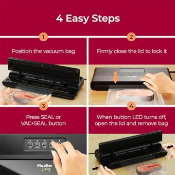Mueller Living Vacuum Sealer - Compact & Powerful Preserver