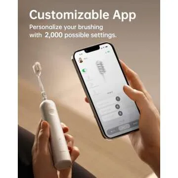 Laifen Wave Electric Toothbrush, Oscillation & Vibration Sonic Electric Toothbrush for Adults with App, 3 Brush Heads, IPX7 Waterproof Magnetic Rechargeable Travel Powered Toothbrush (Aluminum Alloy)