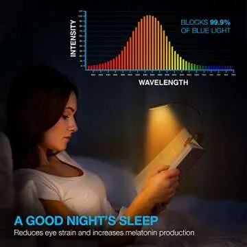Vont Book Light, Reading Light, Rechargeable Book Light for Reading in Bed, (60 Hours) Eye Protection LEDs Reading Lamp, Clip On Light, Clamp Light, Bed Lamp, 3 Modes, Warm Amber Light (1600k)