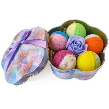 Handmade Bath Bomb Gift Set with Essential Oils