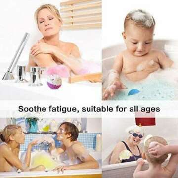 Handmade Bath Bomb Gift Set with Essential Oils