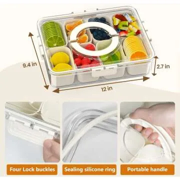 Snackle Box - Divided Snack Organizer for Any Occasion
