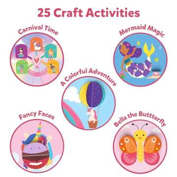 Skillmatics Art & Craft Activity Kit - Snip, Snip Unicorns & Princesses, Develop Scissor Skills, Child Safe, TikTok Viral Sensation, Gifts for Girls & Boys Ages 3, 4, 5, 6, 7