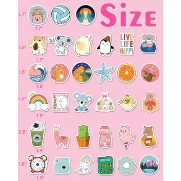 300 Pcs Waterproof Vinyl Stickers for Kids Teens Classroom Prizes