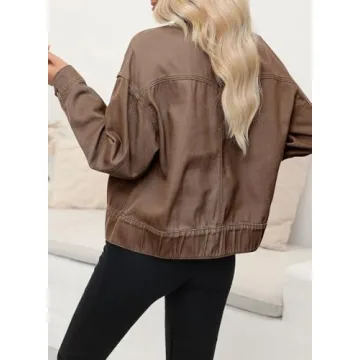 Dokotoo Cropped Denim Jacket for Women - Stylish Cargo Design