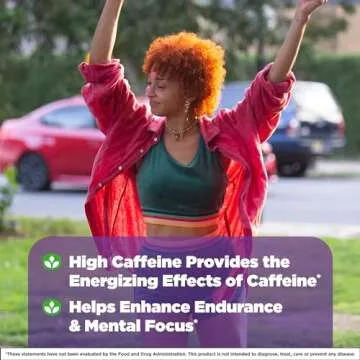 Natrol High Caffeine 200 mg per Serving, Energy Support Supplement for Adults, 100 Tablets, 100 Day Supply