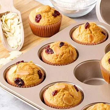 Gifbera Natural Cupcake Liners 400-Count Unbleached Baking Cups