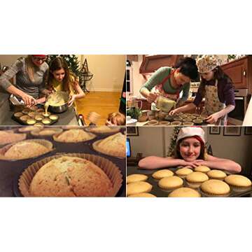 Gifbera Natural Cupcake Liners 400-Count Unbleached Baking Cups