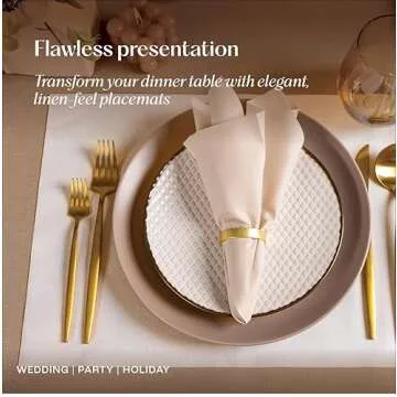 Disposable Pink Paper Placemats - 100-Pack Elegant Dining