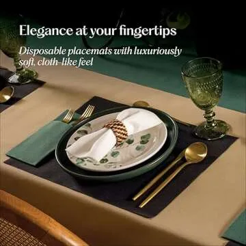 Disposable Pink Paper Placemats - 100-Pack Elegant Dining