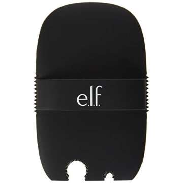 e.l.f. Makeup Brush Cleaning Glove, Black, 5.3 Ounce