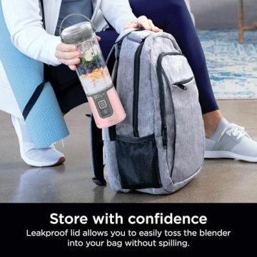 Ninja Blast Portable Personal Blender - Rechargeable, 16 oz, Pink