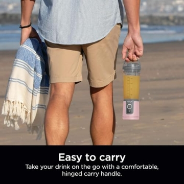 Ninja Blast Portable Personal Blender - Rechargeable, 16 oz, Pink