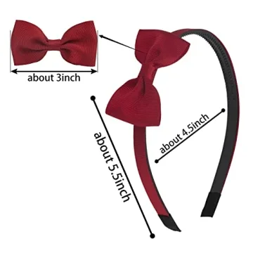 XIMA 20pcs Bows Headbands for Girls - Hair Accessories