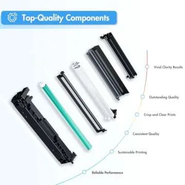 TRUE IMAGE Compatible Toner Cartridge Replacement for HP 202A CF500A 202X Color Laserjet Pro MFP M281fdw M281cdw M254dw M281fdn M254dn M254nw M281 M254 Toner Printer Ink (BK/C/Y/M, 5-Pack)