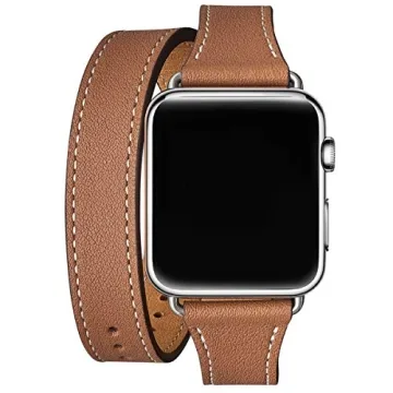 Stylish Bestig Apple Watch Leather Band for All Sizes