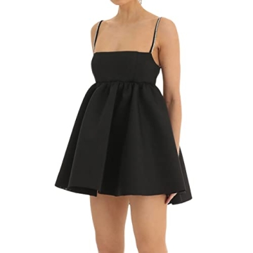 Women Lace Mini Dress Backless Ruffle Flare Perfect for Parties