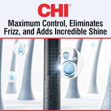 CHI Straight Guard Smoothing Styling Cream, Eliminates Frizz For Sleek & Shiny Hair, Maximum Control, 8.5 Oz