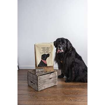 Primitives by Kathy Cotton Dish Towel Set - Dog Design, Kitchen/Bathroom Decor, Tea Towels, 28"x28"