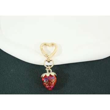 Charming Meefisher Strawberry Keychain for Women Gifts