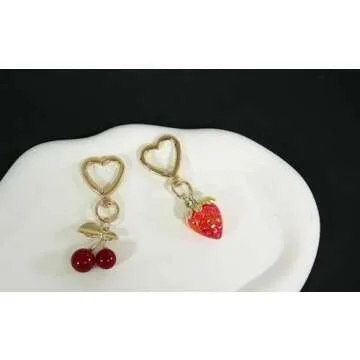 Charming Meefisher Strawberry Keychain for Women Gifts