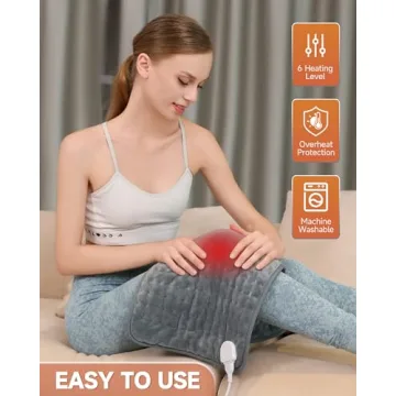 MAVOKIS Heating Pad for Back Pain Relief - 6 Heat Settings