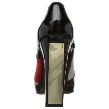 Charles Jourdan Women's Peep-Toe Dark Red Shoes Size 6