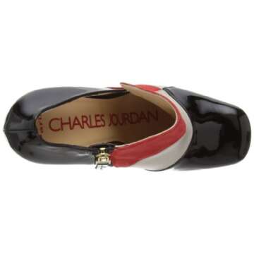 Charles Jourdan Women's Peep-Toe Dark Red Shoes Size 6