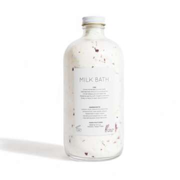Release Milk Bath - Vegan Bath Soak with Organic Coconut Milk, Cocoa Butter, Rose Petal Flakes & Essential Oils - Relaxing Milk Bath for Cleansing & Hydration - Apothecary Jar