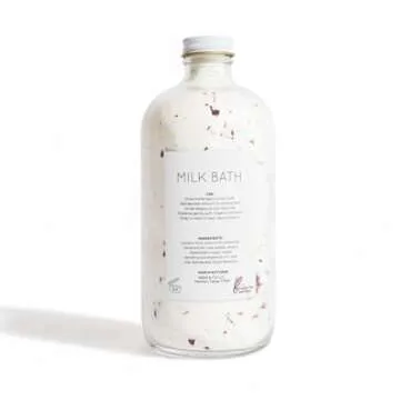 Release Milk Bath - Vegan Bath Soak with Organic Coconut Milk, Cocoa Butter, Rose Petal Flakes & Essential Oils - Relaxing Milk Bath for Cleansing & Hydration - Apothecary Jar