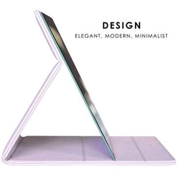 MODESSE Portable Makeup Mirror with Stand & Vegan Leather Cover - Vanity Mirror for Travel, Home, Of...