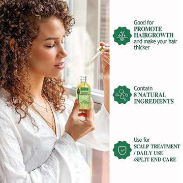 Goiple Hair Styling Mousses & Oil Set for Braids, Twist, Locs - No Flake Mousse for Style, Moisture, and Growth with Rosemary Oil, 3.4fl oz+1fl oz