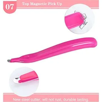 Ergonomic Staple Remover for Office Home Use in Stylish Red