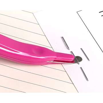 Ergonomic Staple Remover for Office Home Use in Stylish Red