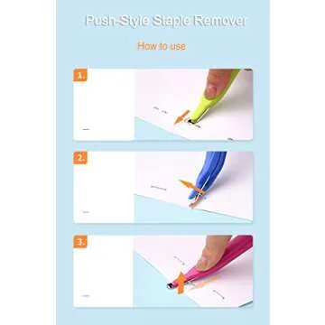 Ergonomic Staple Remover for Office Home Use in Stylish Red