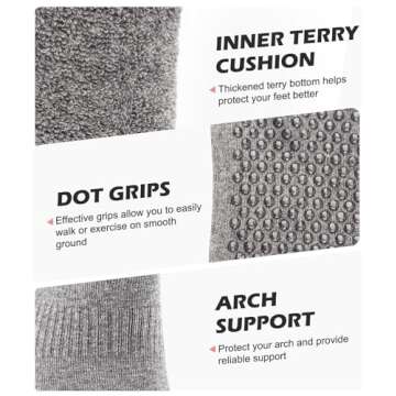 Buy Grip Socks for Women Pilates Non Slip Workout Socks