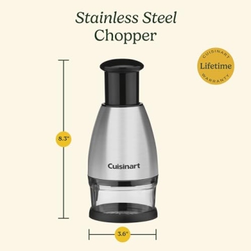 Cuisinart Chopper, Stainless Steel/Black - Efficient Prep Tool