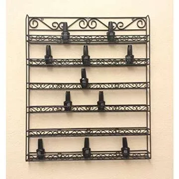 PANA Metal Nail Polish Organizer - 6 Tier Rack