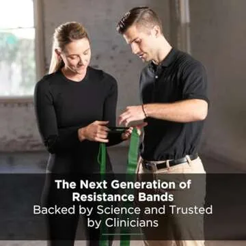 THERABAND CLX Resistance Band with Loops, Fitness Band for Home Exercise and Full Body Workouts, Portable Gym Equipment, Gift for Athletes, Individual 5 Foot Band, Green, Heavy, Level 4