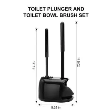 SetSail Toilet Brush and Plunger Set - Stylish & Effective