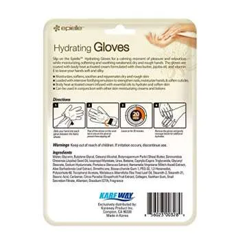 Epielle Hydrating Hand Masks (6pk Gloves) for Dry Hands | Shea Butter, Jojoba Oil, Vitamin E | Intensive Spa Treatment | Beauty Gift, Gift Set, Spa Day | Korean Skincare Easter Gift