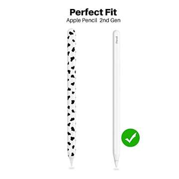 NIUTRENDZ Cow Print Case for Apple Pencil 2nd Generation Case Cover Silicone Protective Sleeve Skin ...