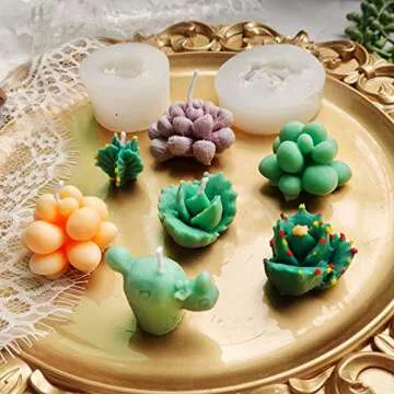 Cactus and Succulent Silicone Molds for Creative Projects