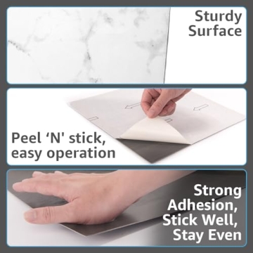 Art3d Peel and Stick Vinyl Flooring Tiles 30-Pack