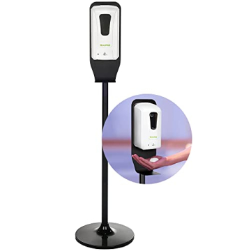 Alpine Automatic Hand Sanitizer Dispenser - Touchless Soap Dispenser with Floor Stand for Restaurant...
