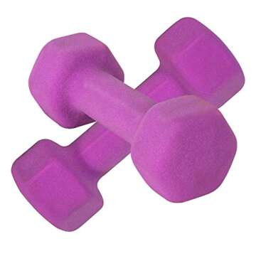Portzon Dumbbell Set 3Lb, 5Lb & 8Lb with Rack Stand