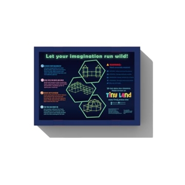 Tiny Land Glow Fort Building Kit for Kids Indoor Outdoor Fun