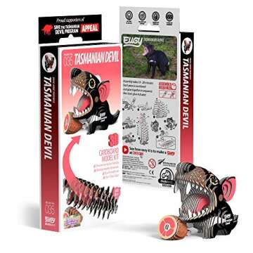 Eugy Tasmanian Devil 3D Puzzle, 36 Piece Eco-Friendly Educational Toy Puzzles for Boys, Girls & Kids...