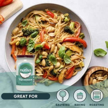 Nutiva Organic Virgin Coconut Oil in Glass Jar - 23 Ounce