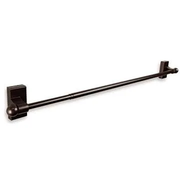 Rod Desyne MAG-07 Adjustable Magnetic Curtain Rod, Cocoa